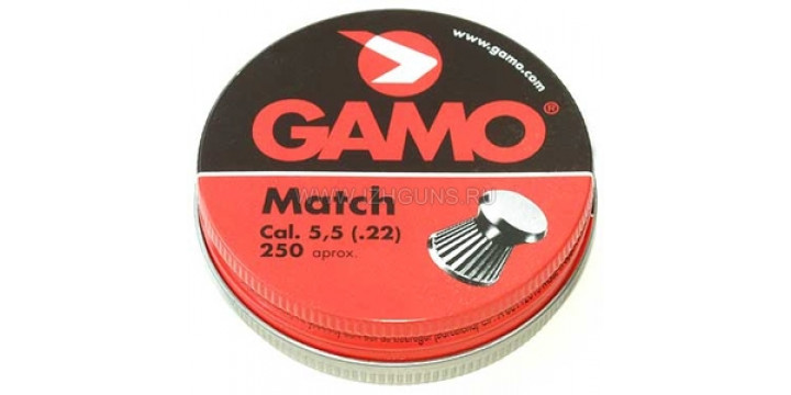 Пули 5, 5 GAMO Match (250)шт.