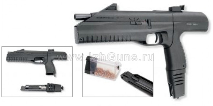 Пистолет МР-661К-01 Дрозд пластм.ложа (200ш)однор.клин,черн.корп.,в кор,с ускор.зар.эксп.
