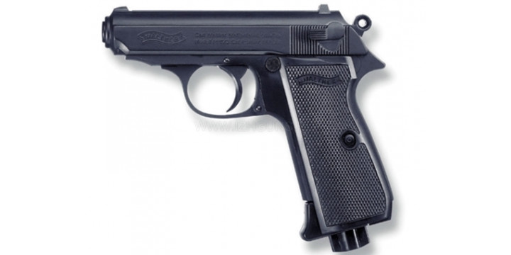 Пистолет Walther PPKS черн с черн рукояткой
