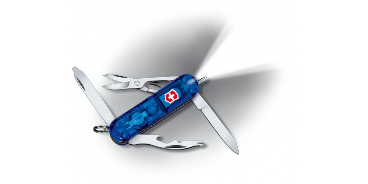 Нож брелок MIDNITE MANAGER полупрозрачн.синий 58мм 0.6366.Т2
