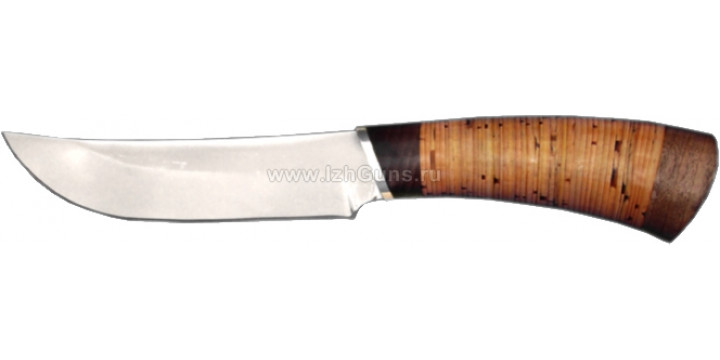 Нож Куница. 65Х13, береста, литье