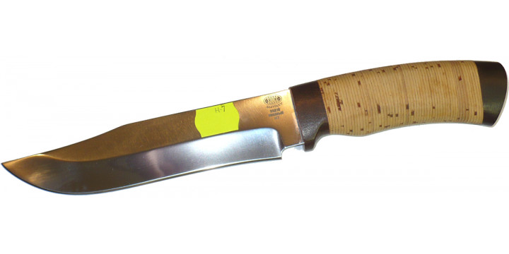 Нож Н7 95Х18 текстолит, береста