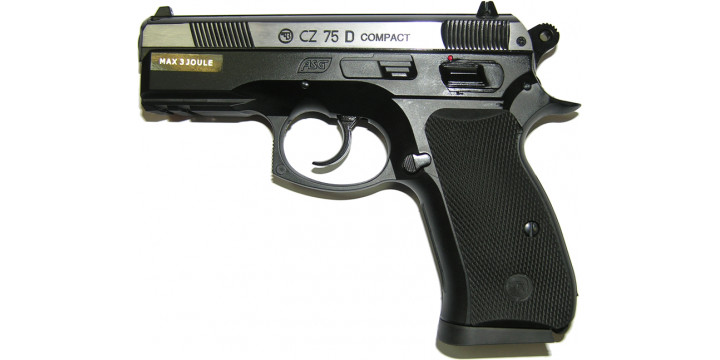 Пистолет CZ-75D Compact DT металл, 2-цветный