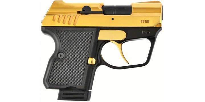 Пистолет WASP GROM 9мм РА с золот.покрытием