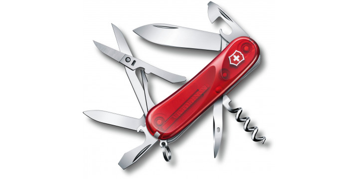 Нож перочинный Victorinox Evolution 14 функций полупрозрачный красный 85мм 14.600 2.3903 ЕТ