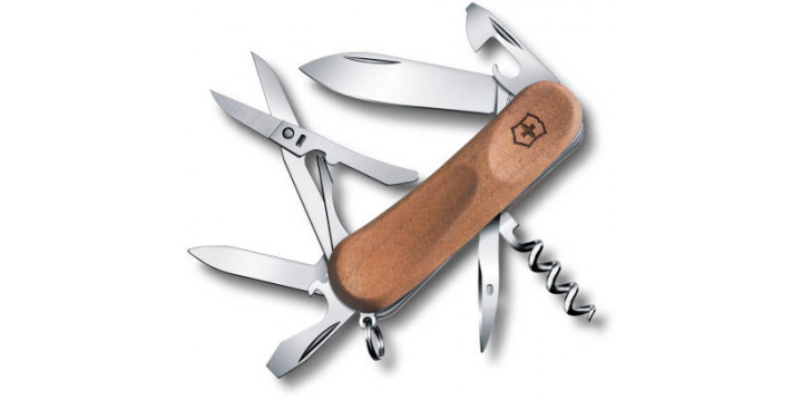 Нож перочинный Victorinox EvoWood 12 функций деревянная рукоять 85мм14 2.3901.63