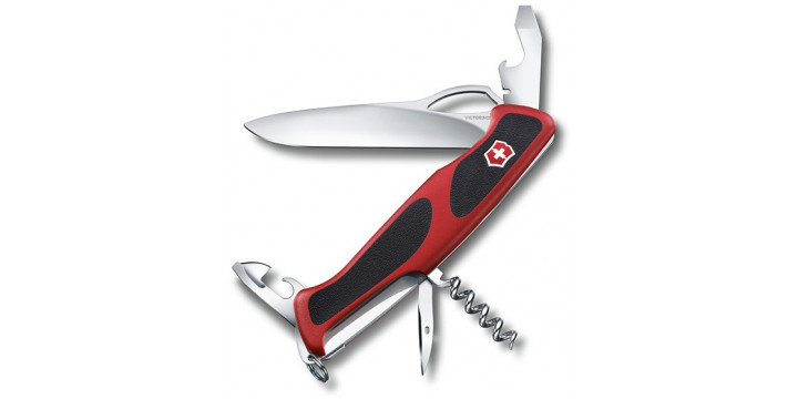Нож перочинный Victorinox RangerGrip 11 функций красно-черный 130мм 61 0.9553 MC