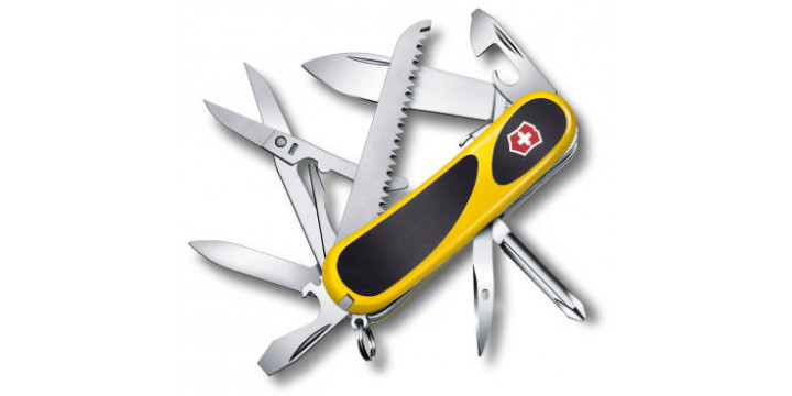Нож перочинный Victorinox EvoGrip 15 функций желто-черный 85мм 2.4913.SC8