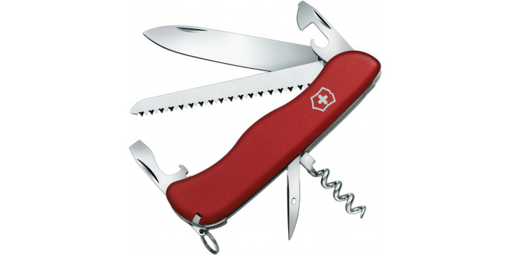 Нож перочинный Victorinox Rucksack с фиксатором лезвия 12 функций красный 0.8863