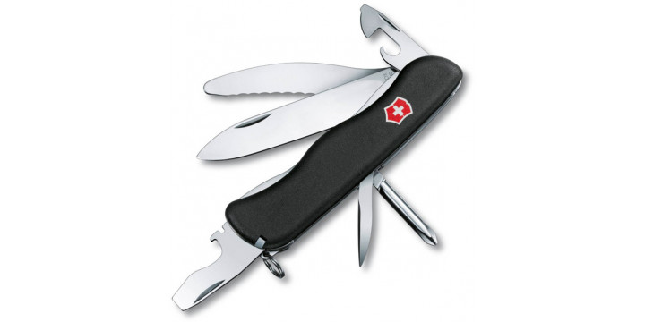 Нож перочинный Victorinox Parachutist с фиксатором лезвия 12 функций черный 0.8473.3