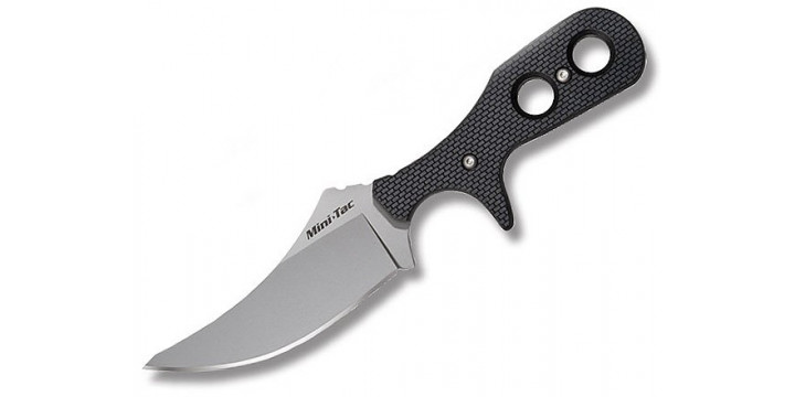 Нож Cold Steel Mini Tac Skinner с фиксир.клинком ст.AUS8A, рукоять G10., пластик.ножны 49HSF