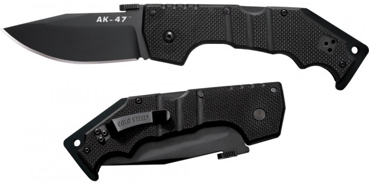 Нож Cold Steel АК-47 складной, ст.AUS8A, рукоять G10, замок Tri-Ad lock 58TLAK