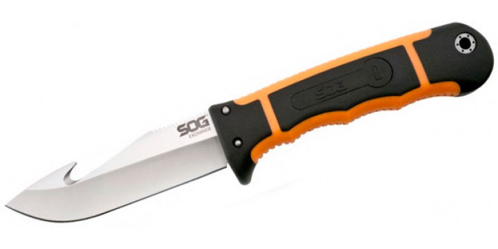 Нож SOG Exchange со сменными клинками охотничьим, филейным и пилой, ст.8Cr13MOV НТ201N