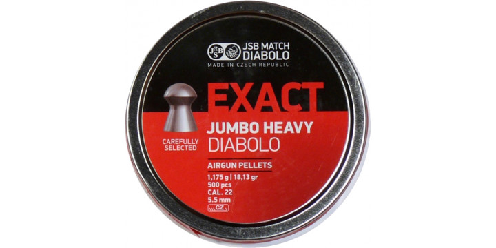 Пули 5,5 Exact Jumbo Heavy 1, 175г(500)шт.JSB 39070015