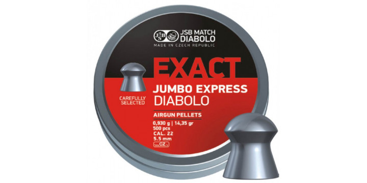Пули 5,5 Exact Jumbo Express 0, 93г(500)шт.JSB 15490014