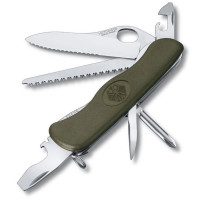 Нож перочинный Victorinox Military с фиксатором лезвия 10 функций зеленый 0.8461.MW4DE