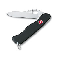 Нож перочинный Victorinox Sentinel One Hand с фиксатором лезвия 4 функции черный 111мм 0.8413.M3