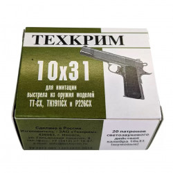 Патрон 10х31 светозвукового действия(шумовой) Техкрим